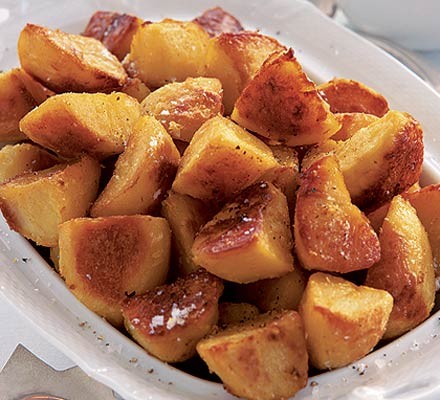 Golden spiced roast potatoes recipe 