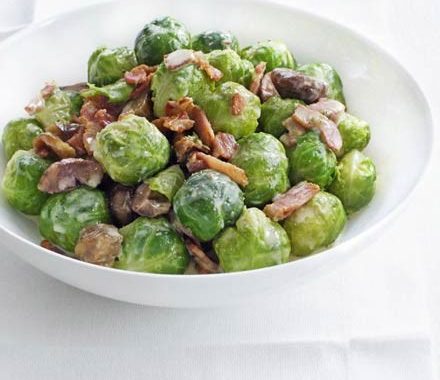 Creamed sprouts recipe