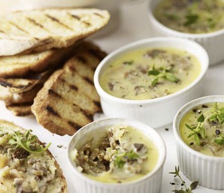 Mushroom butter on toast recipe
