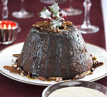 Festive date & pecan pudding recipe 