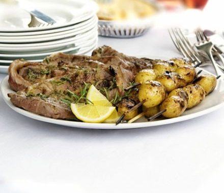 Rosemary & anchovy lamb steaks recipe