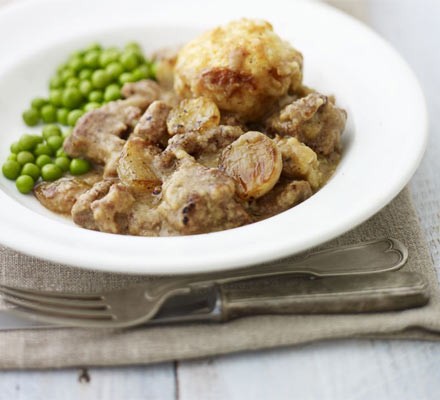 Beef stew with horseradish dumplings recipe 