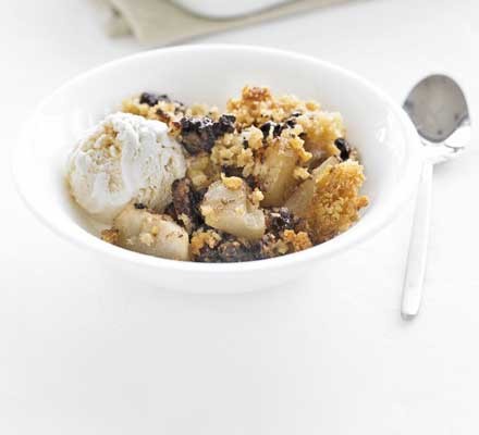 Pear & chocolate pudding recipe 