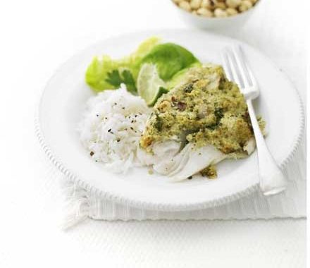 Nutty crusted fish recipe