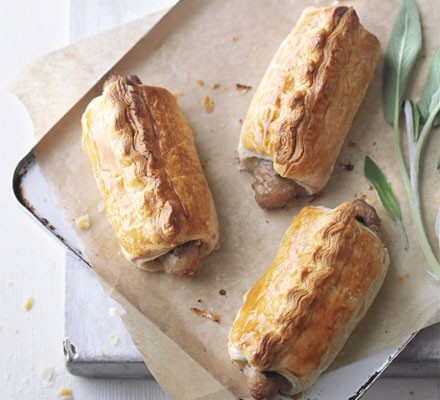 Pork & sage sausage rolls recipe 