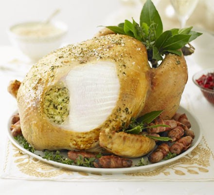 Herb-roast turkey recipe 