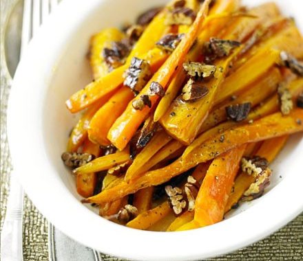 Maple & pecan carrots recipe