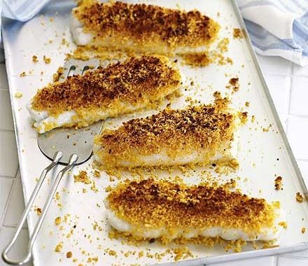 Curry-crusted fish recipe