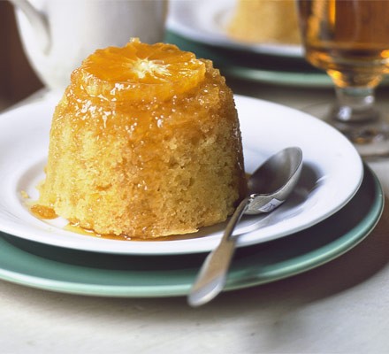 Sticky clementine & ginger puddings recipe 