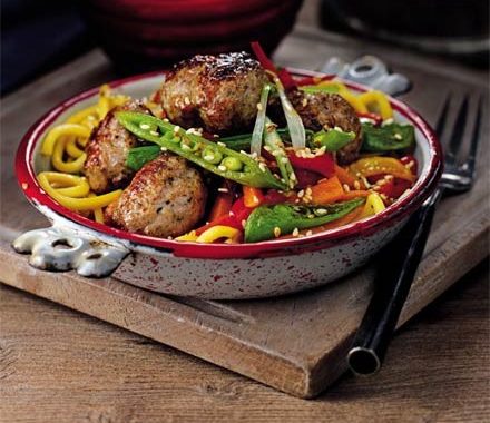 Sausage & noodle stir-fry recipe