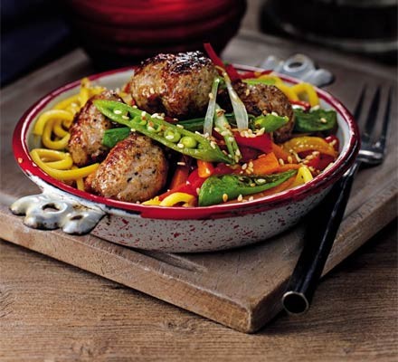 Sausage & noodle stir-fry recipe 
