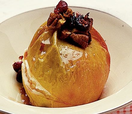 Cranberry pecan baked apples recipe