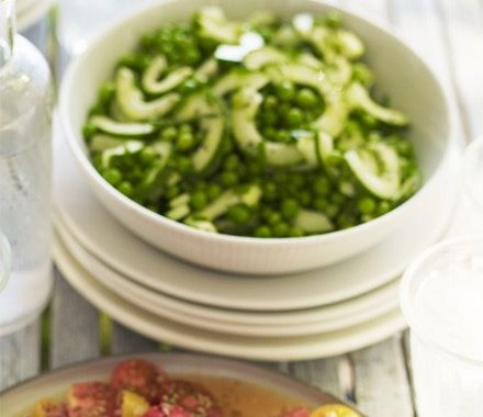 Cucumber & pea salad recipe