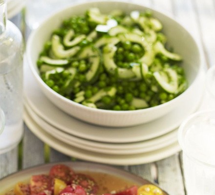 Cucumber & pea salad recipe 