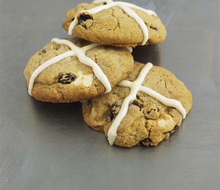 Hot cross cookies recipe