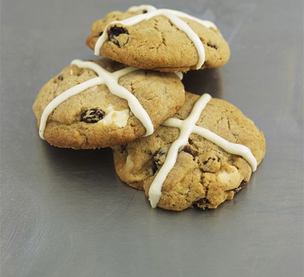 Hot cross cookies recipe 