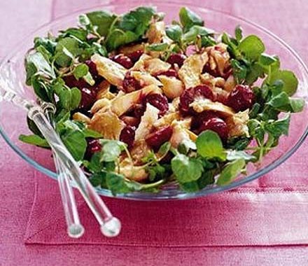 Smoked trout, watercress & beetroot salad recipe