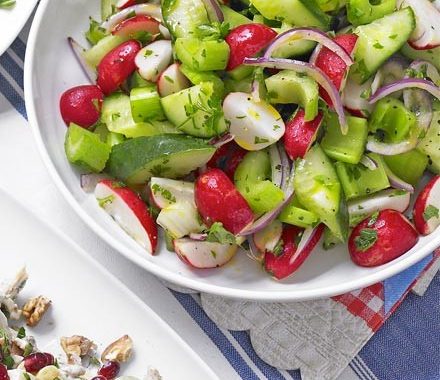 Radish & cucumber salad recipe