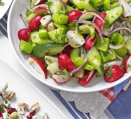 Radish & cucumber salad recipe 