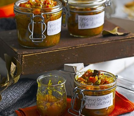 Spicy squash & apple chutney recipe