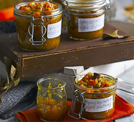 Spicy squash & apple chutney recipe 