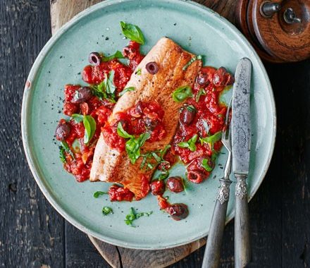 Trout with tomato sauce recipe