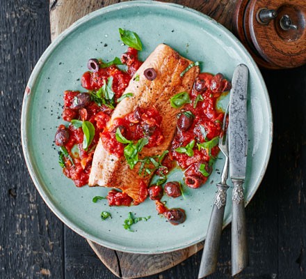 Trout with tomato sauce recipe 