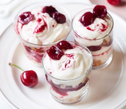 Coconut cherry berry fool recipe
