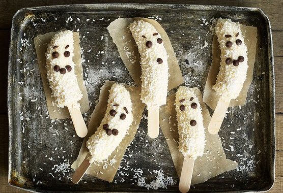 Frozen banana ghosts recipe