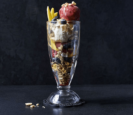 Lighter breakfast Knickerbocker Glory recipe