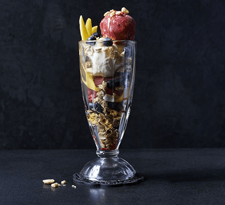Lighter breakfast Knickerbocker Glory recipe 