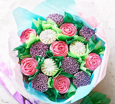 Vanilla cupcake bouquet recipe 