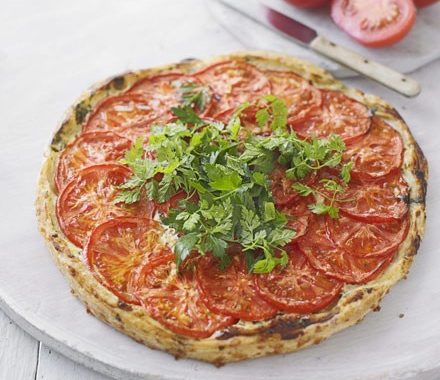 Tomato & curd cheese tart recipe