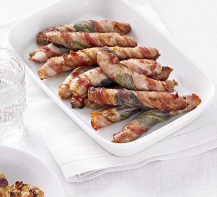 Chipolatas wrapped in sage & pancetta recipe 