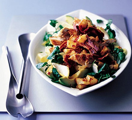 Chilli chicken & bacon salad recipe 