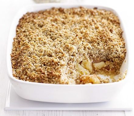 Spicy apple crumble recipe