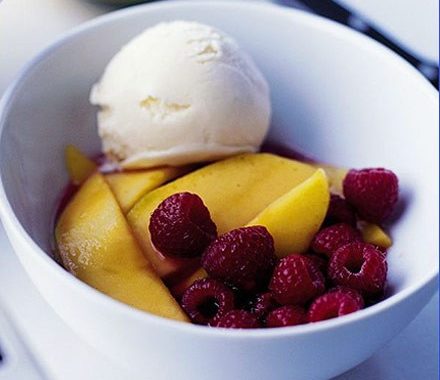 Raspberry & mango salad recipe