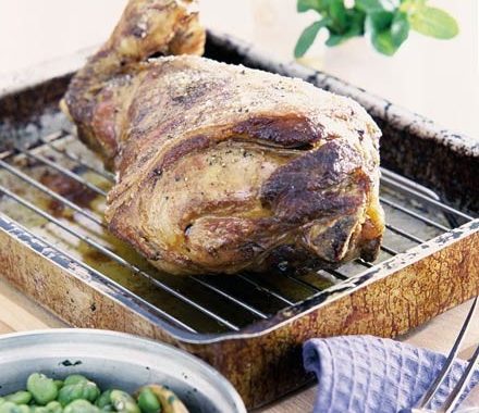 Ceremonial lamb with broad beans & mint recipe