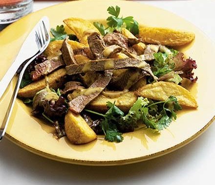 Steak & chips salad recipe