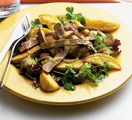 Steak & chips salad recipe 