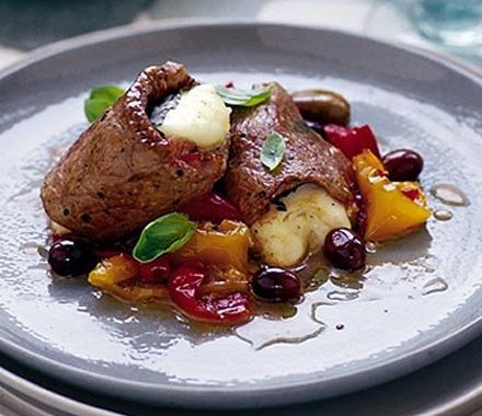 Mozzarella beef wraps recipe