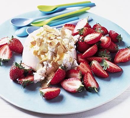 Honey nut ricotta with strawberries recipe 