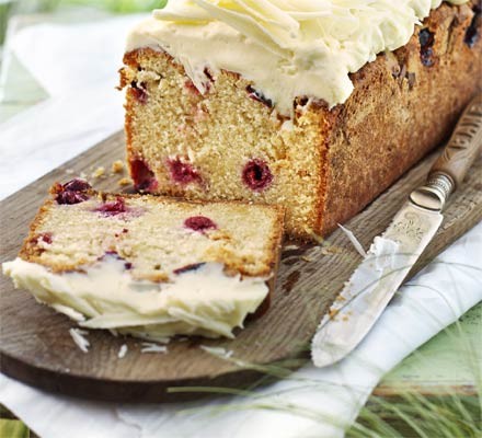 White chocolate & cherry loaf recipe 