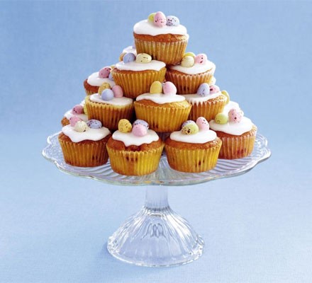 Cherry & almond Easter cupcakes recipe 