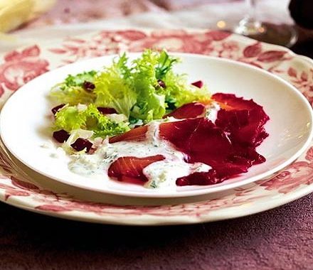 Dazzling beetroot-cured salmon recipe