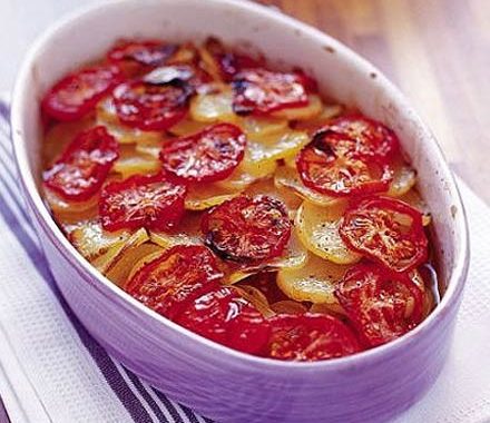 Annie's potato & tomato bake recipe
