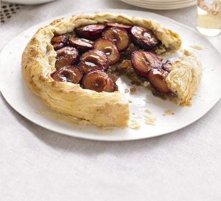 Plum & ginger tart recipe 