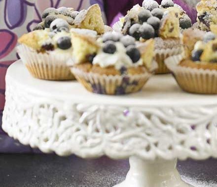 Blueberry butterfly cakes recipe