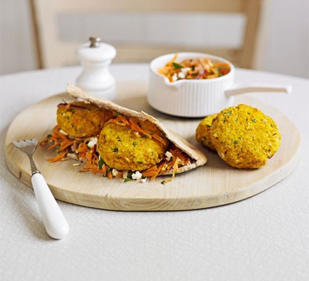 Pumpkin falafel pockets recipe 
