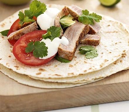 Fresh tuna tortillas recipe